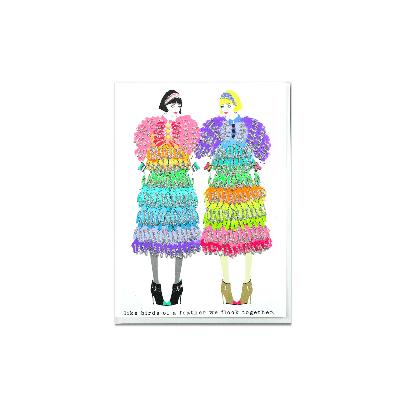 Like Birds of a Feather We Flock Together Card by Verrier Handcrafted