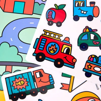 Vroom Vroom Montessori Sticker Kit