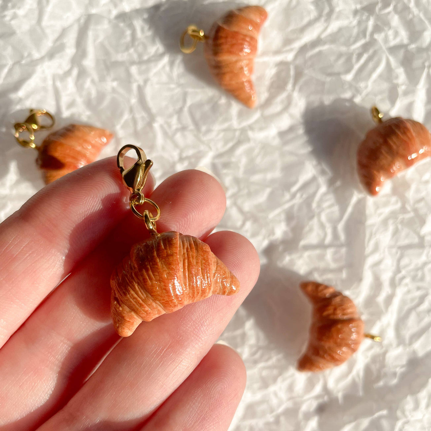 Croissant Bag Charm
