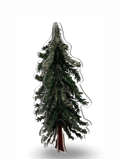 Evergreen Tree Acrylic Sculpture