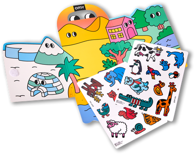 Animals Montessori Sticker Kit