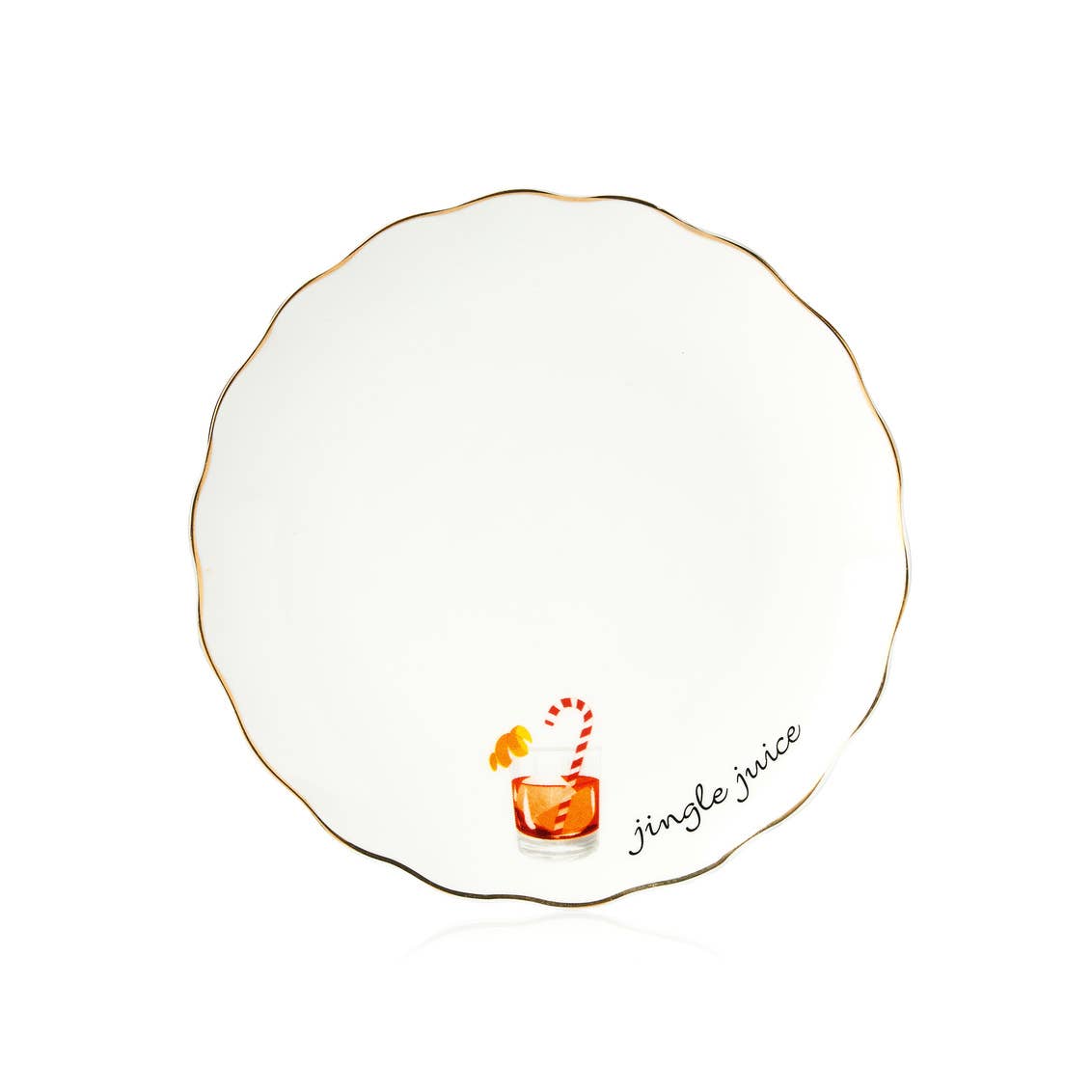 Set of Four Holiday Cheers App Plates - Christmas