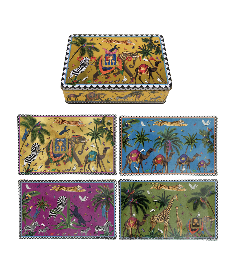 4 Glass Plates Flying Tiger