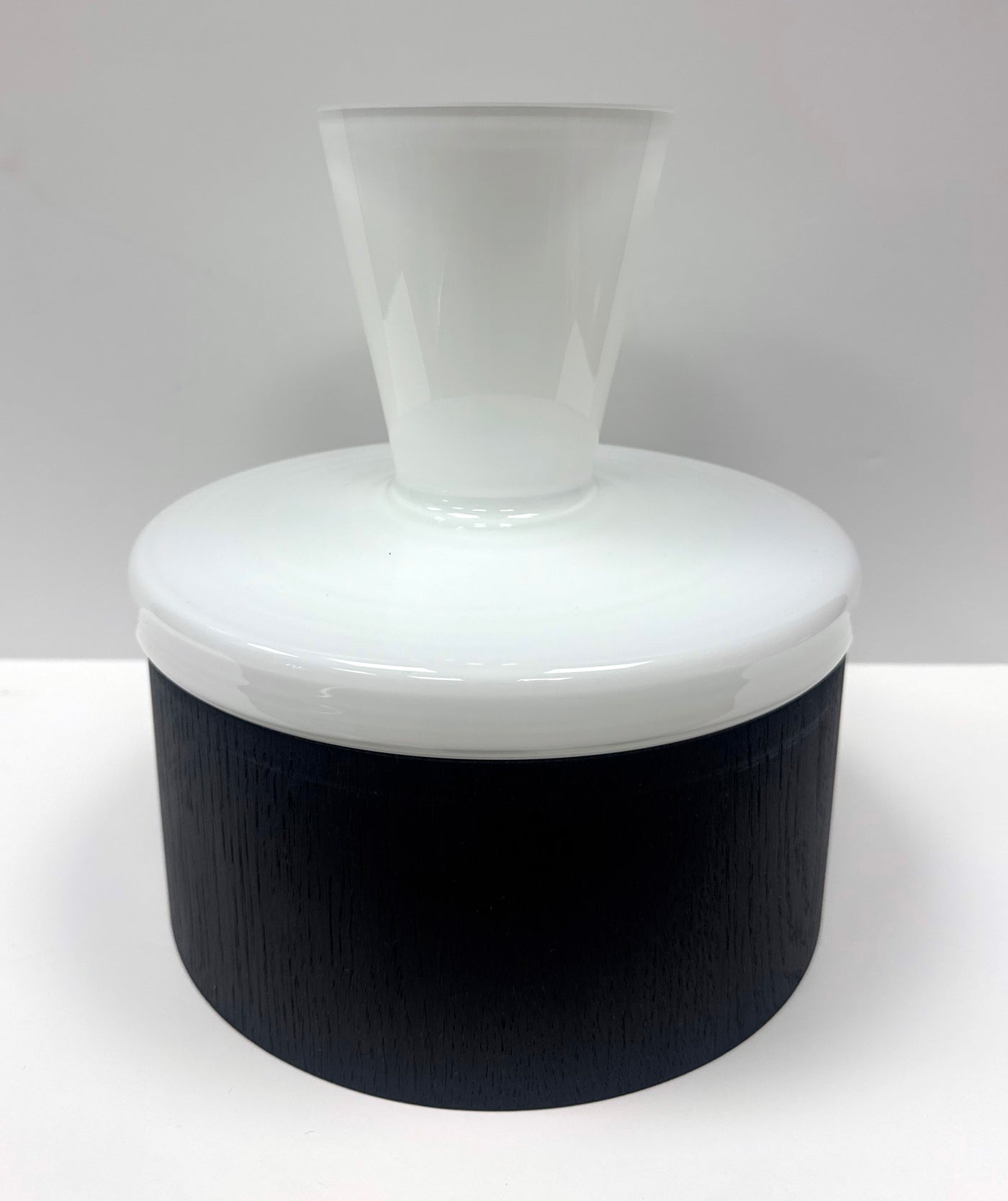 Wooden Bowl with Glass Stand