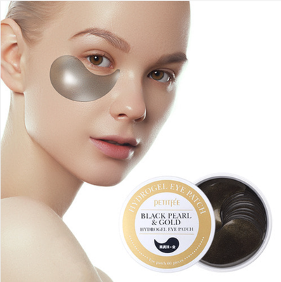 Hydrogel Eye Patch - Black Pearl  and Gold