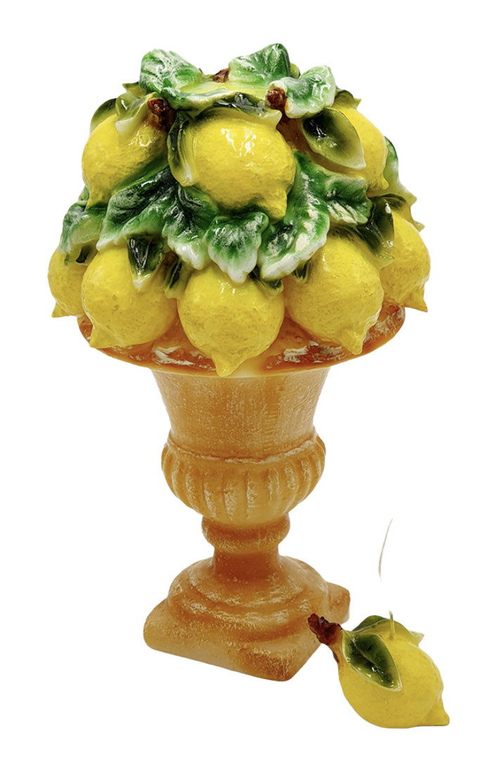 Lemon Vase Tree Wax Candle