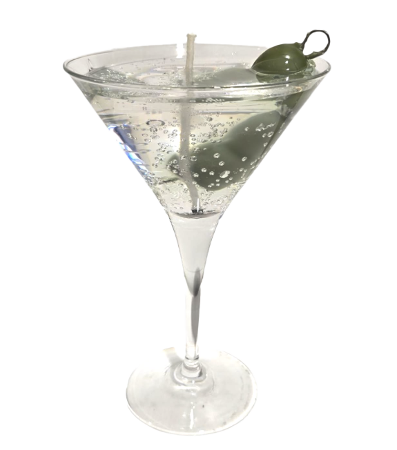 Martini Wax Candle