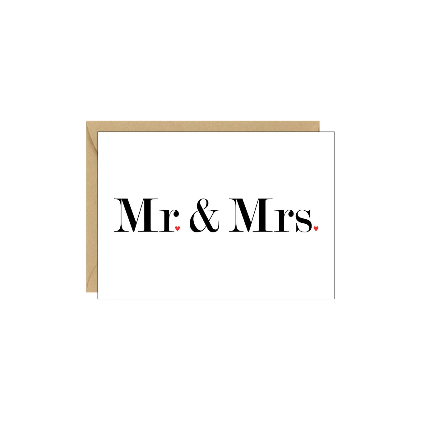 Mr. & Mrs. Wedding or Anniversary Enclosure Card