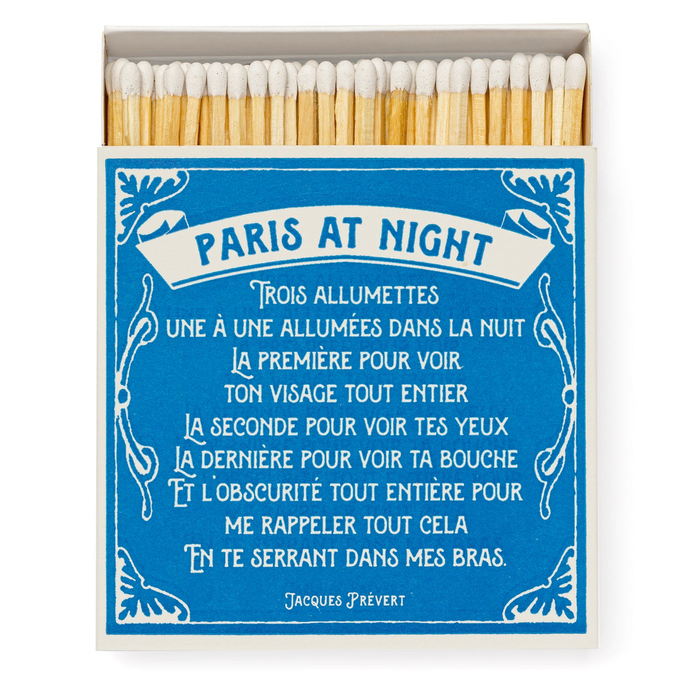 Paris At Night Square Safety Matches