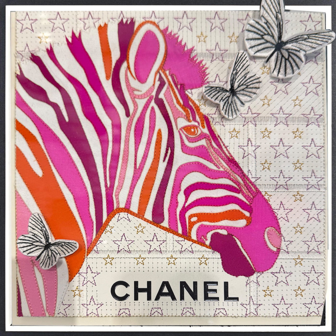 Chanel Pink Zebra 12x12