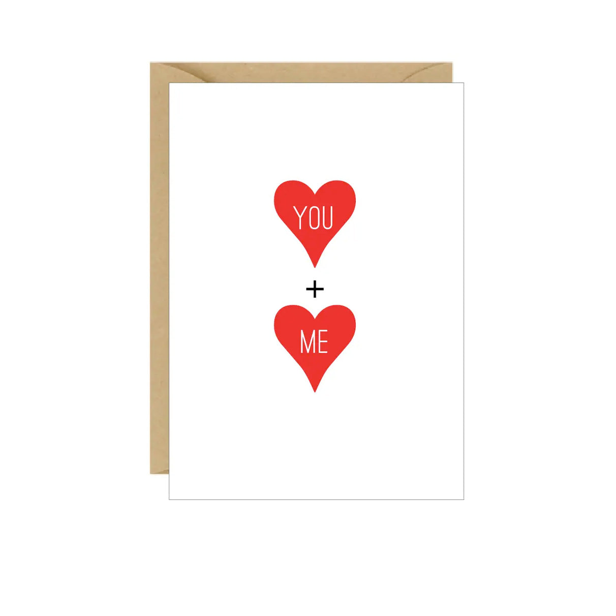 You + Me Hearts Enclosure Card