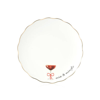 Set of Four Holiday Cheers App Plates - Christmas