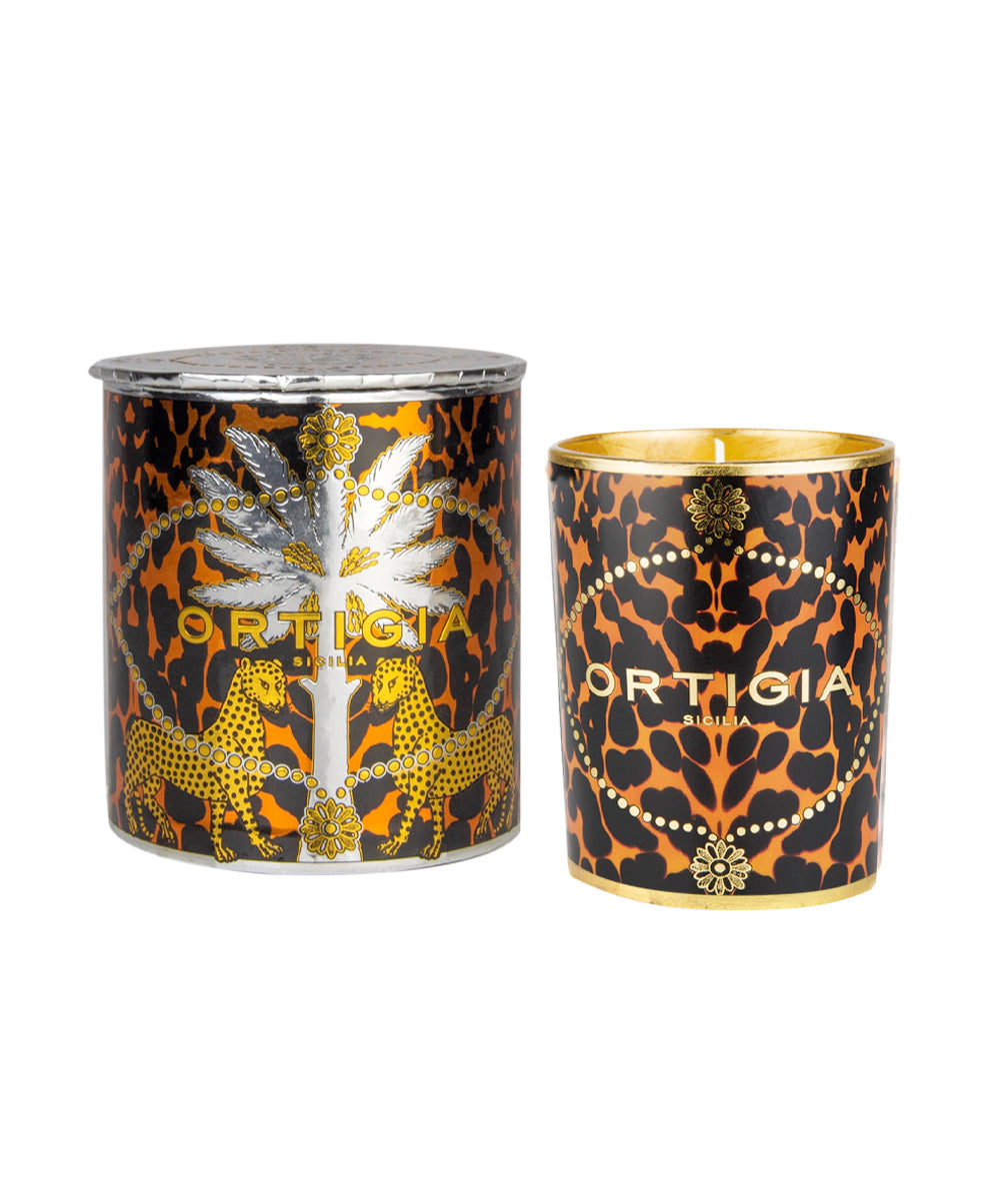 Ambra Nera Decorated Candle