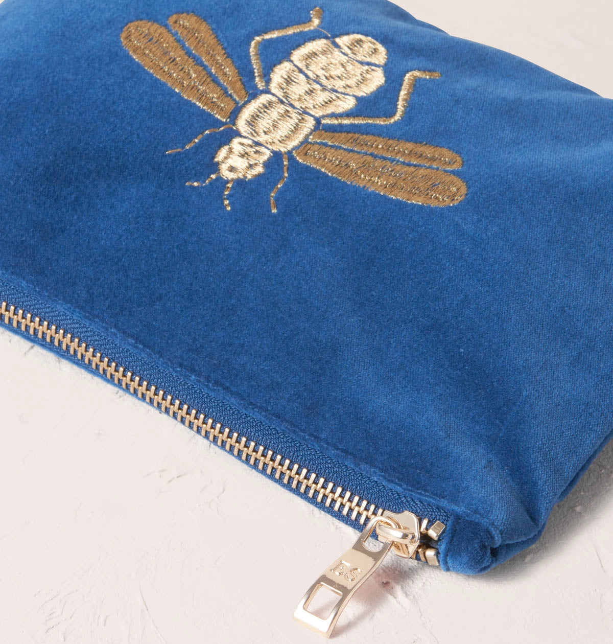 Honey Bee Cobalt Mini Pouch