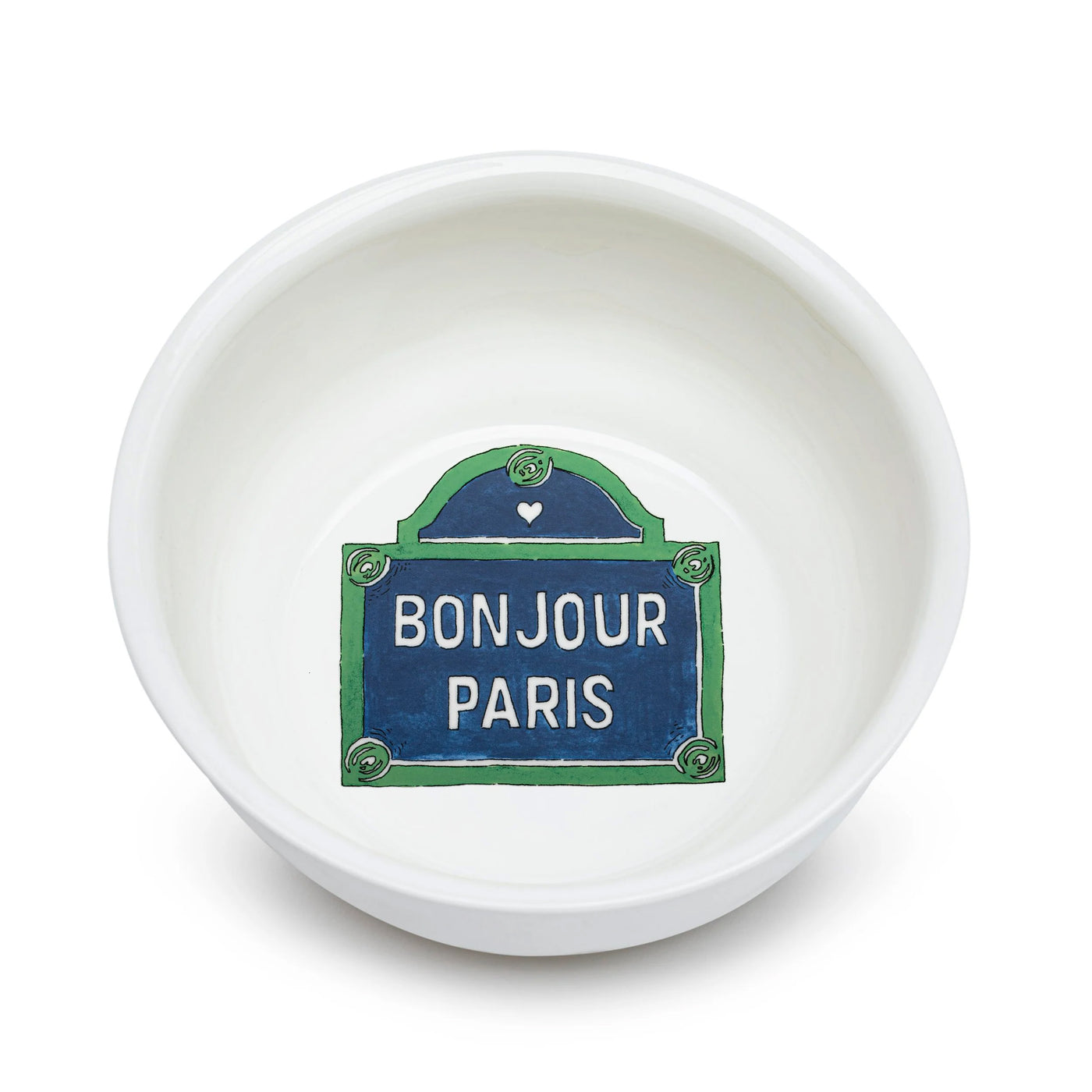 Bonjour Paris Enameled Porcelain Bowl