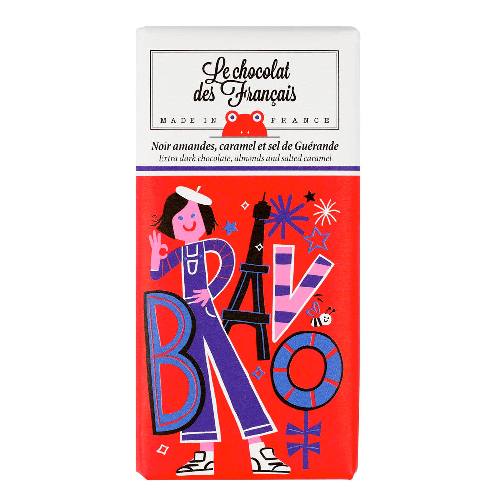 Bravo - Extra Dark Chocolate Bar With Almonds