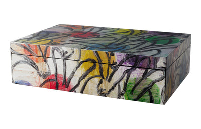 Bunnies and Orbs Laquer Box