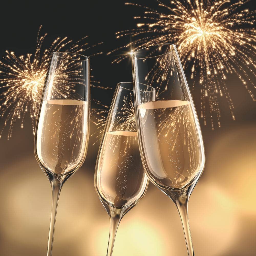 Gold Celebration Paper Cocktail Napkin