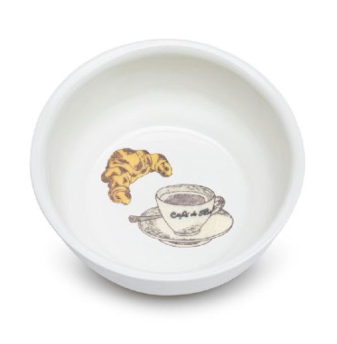 Café Croissant Enameled Porcelain Bowl