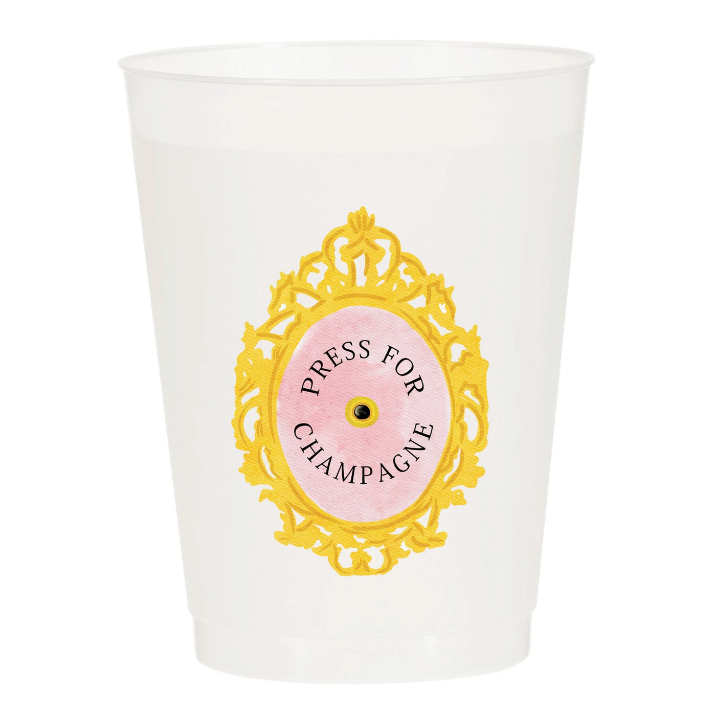 Press For Champagne Frosted Cups