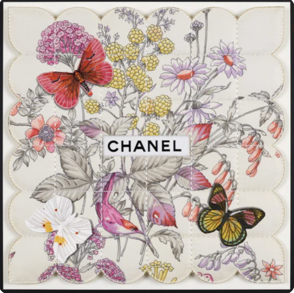 Chanel Scarf Tapestry, White