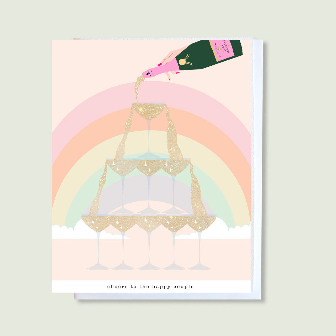 Cheers To The Happy Couple Greeting Card