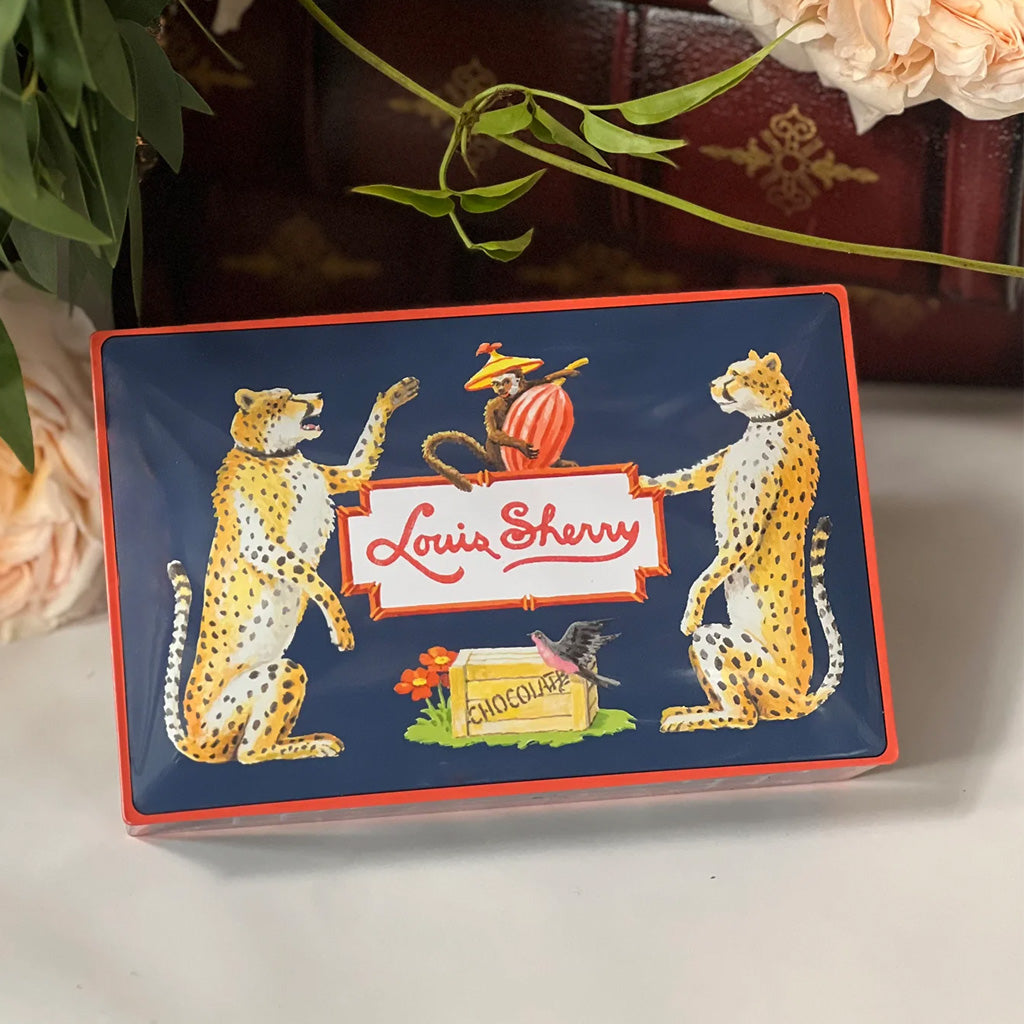 12-Piece Harrison Howard Cheetah Tin, Louis Sherry Chocolates