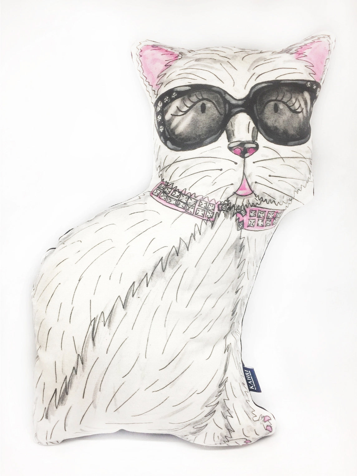 Choupette Pillow - Chic Cat Decor