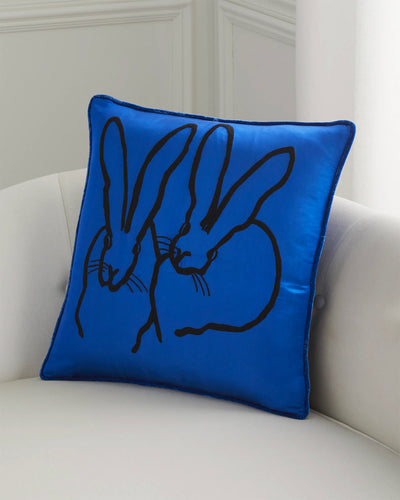 Hand Embroidered Silk Pillow