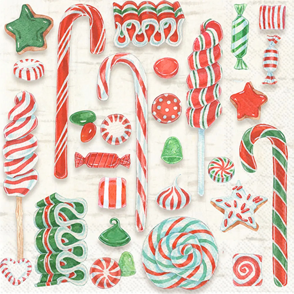 Santa Sweets Cocktail Napkins