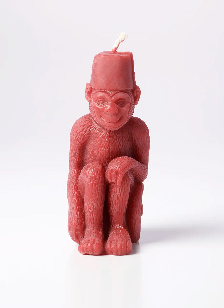 Monkey With A Fez Candle