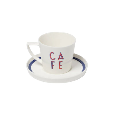 Cafe Tea Cups, Set of 4