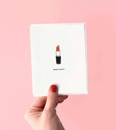 War Paint - Letterpress Greeting Card
