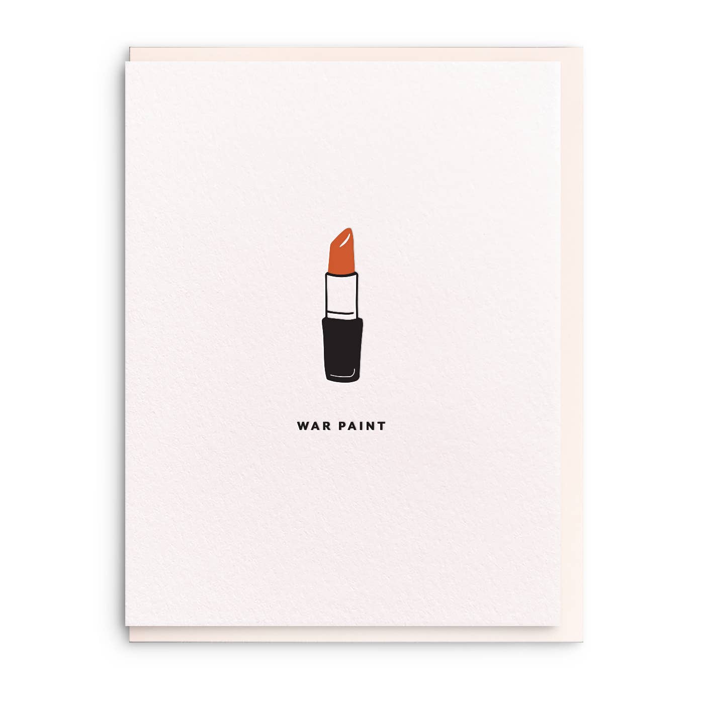 War Paint - Letterpress Greeting Card