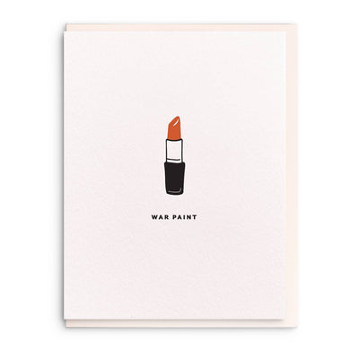 War Paint - Letterpress Greeting Card