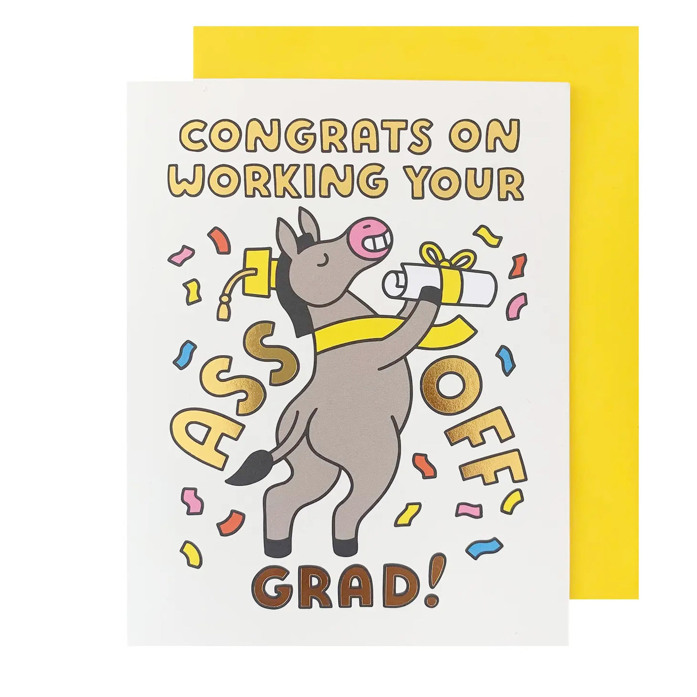 Donkey Blank Graduation Card