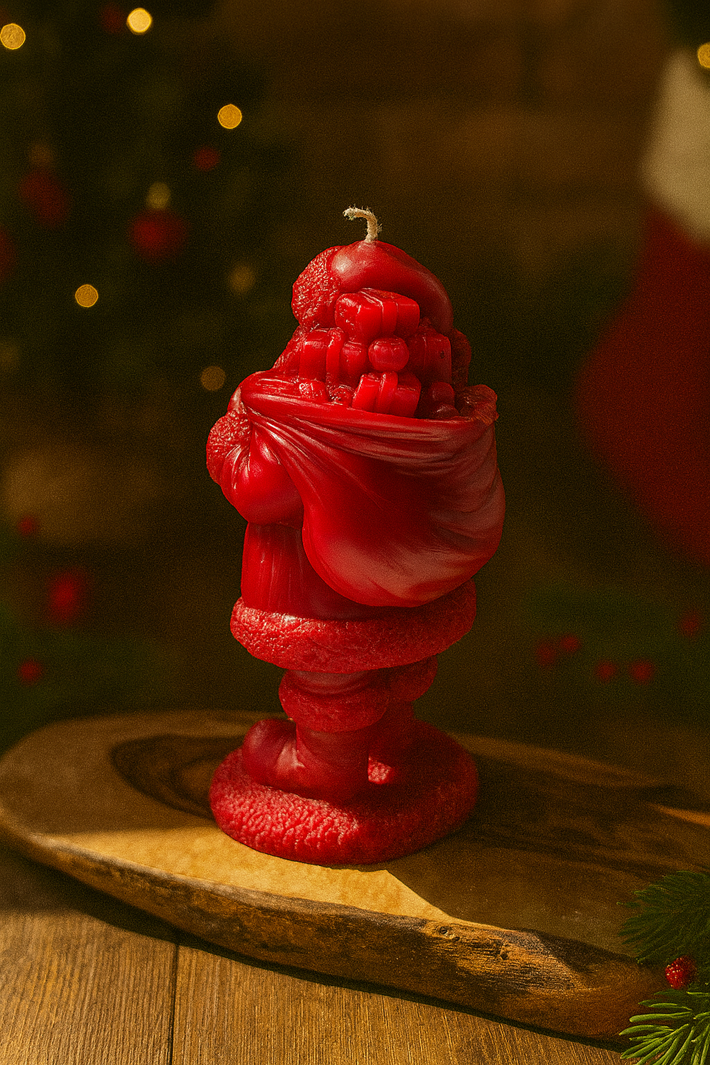 Christmas Santa Claus Candle