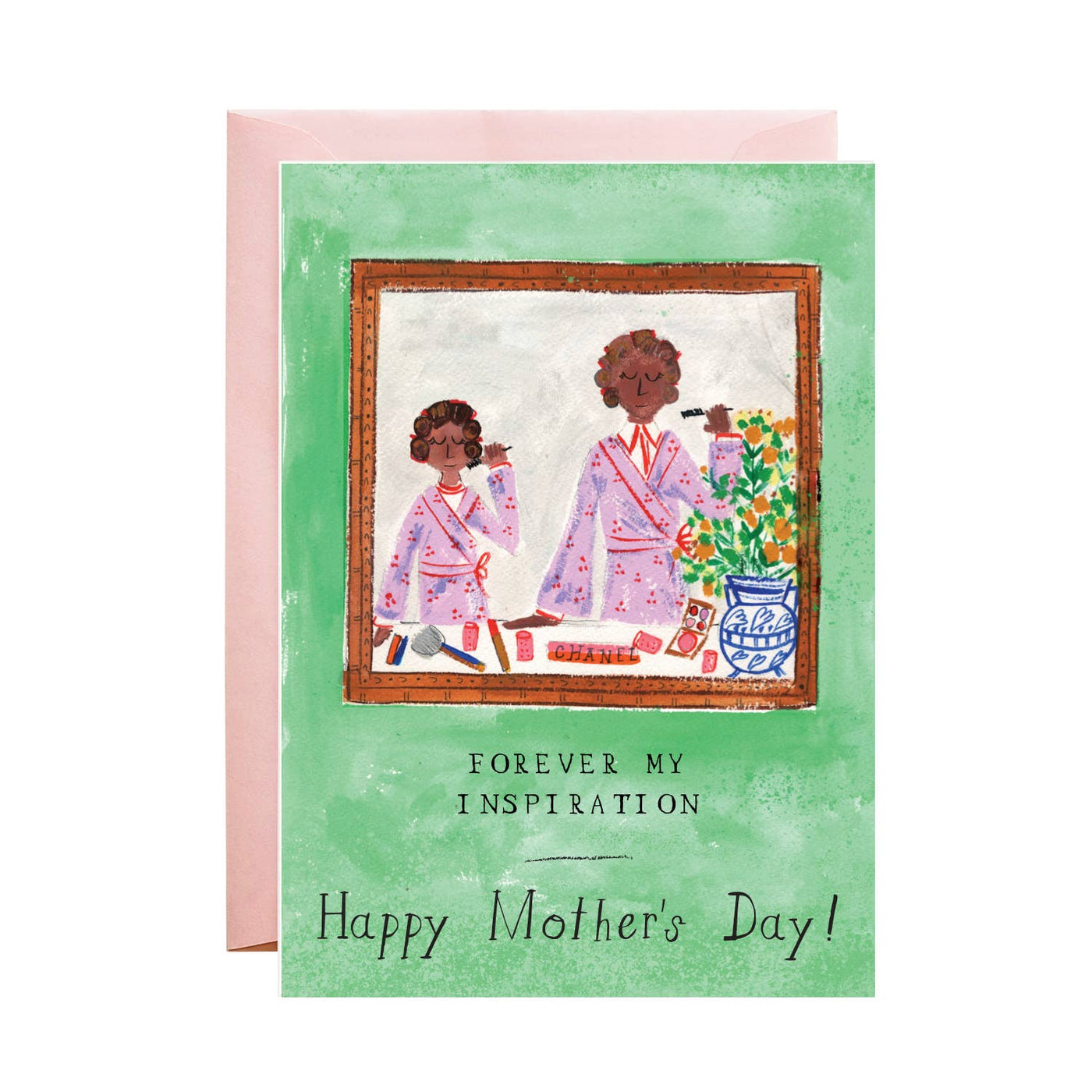 Pass the Lipstick Mummy - Mother's Day Greeting Card