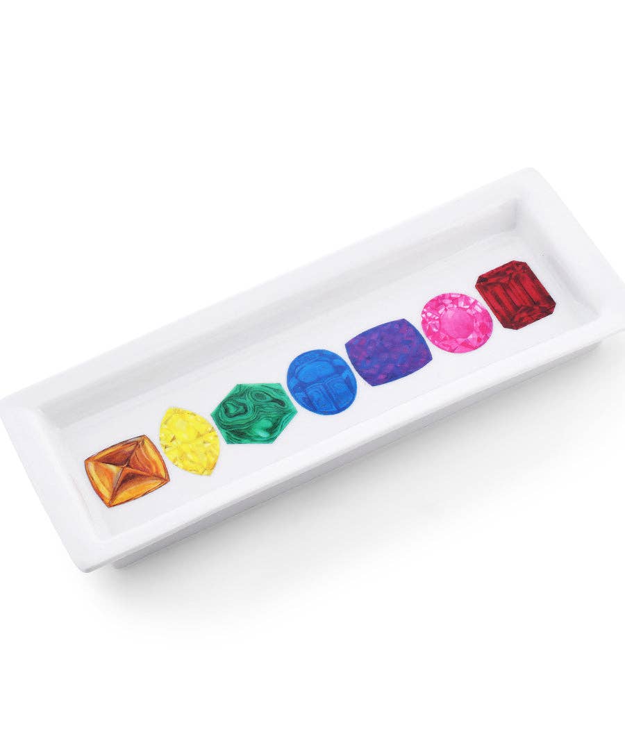 Gemstone Porcelain Jewelry Tray