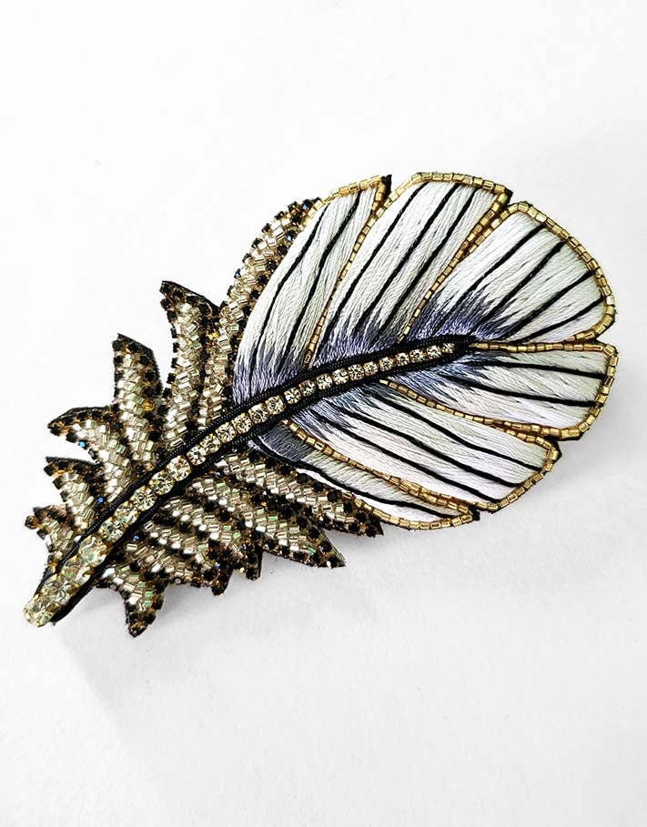 Feather Brooch