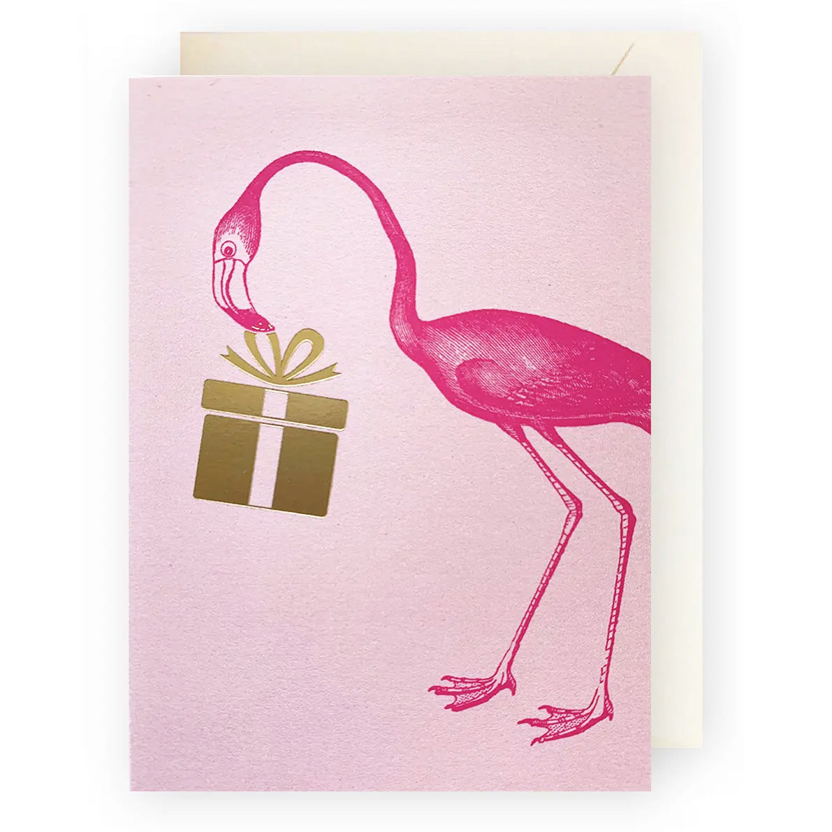 Pink Flamingo Enclosure Card