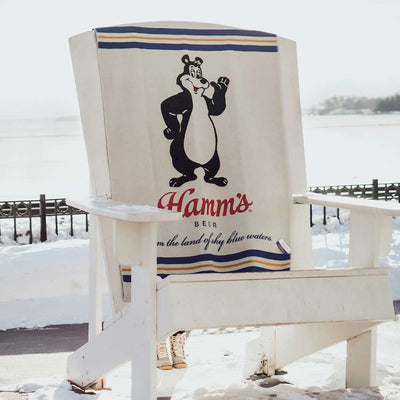 Hamm's Beer Bear Wool Throw Blanket