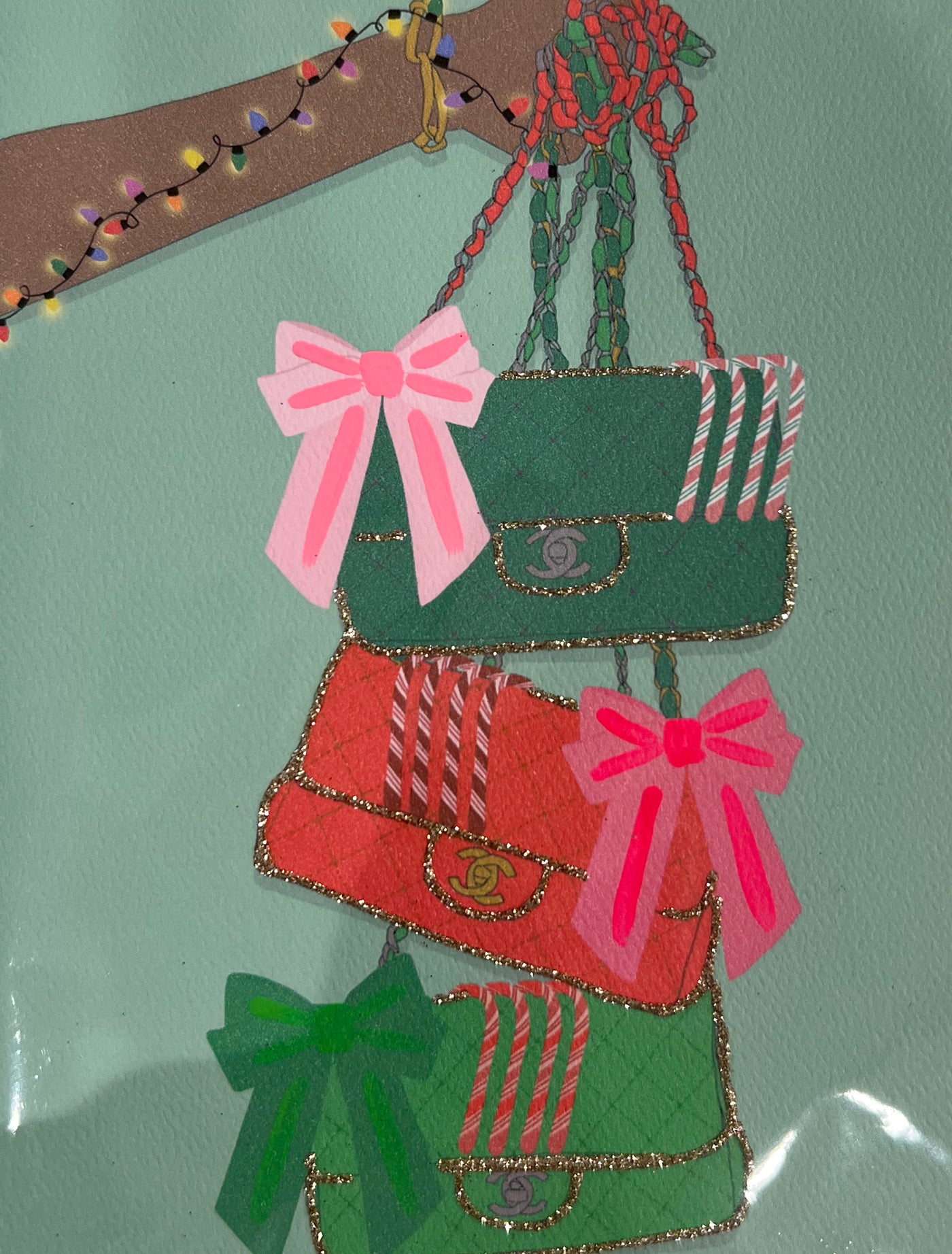 Fashion Handbag Greeting Card