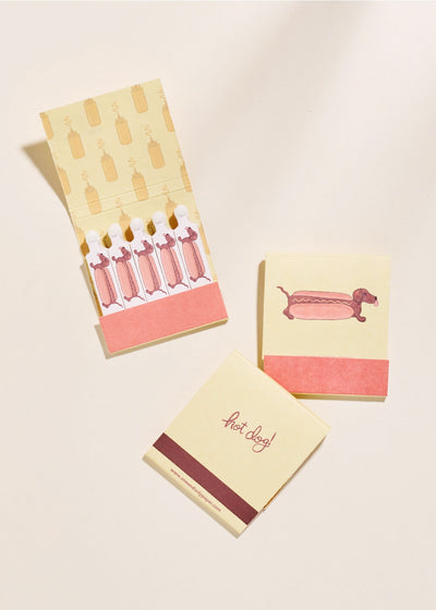 Hot Dog Printed 10 Stem Matchbooks (Copy)