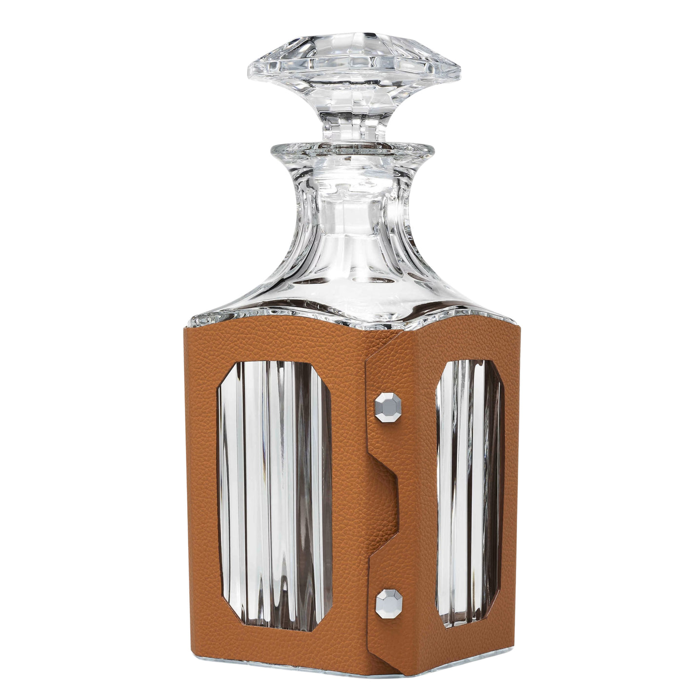 Octagone Leather Decanter Case