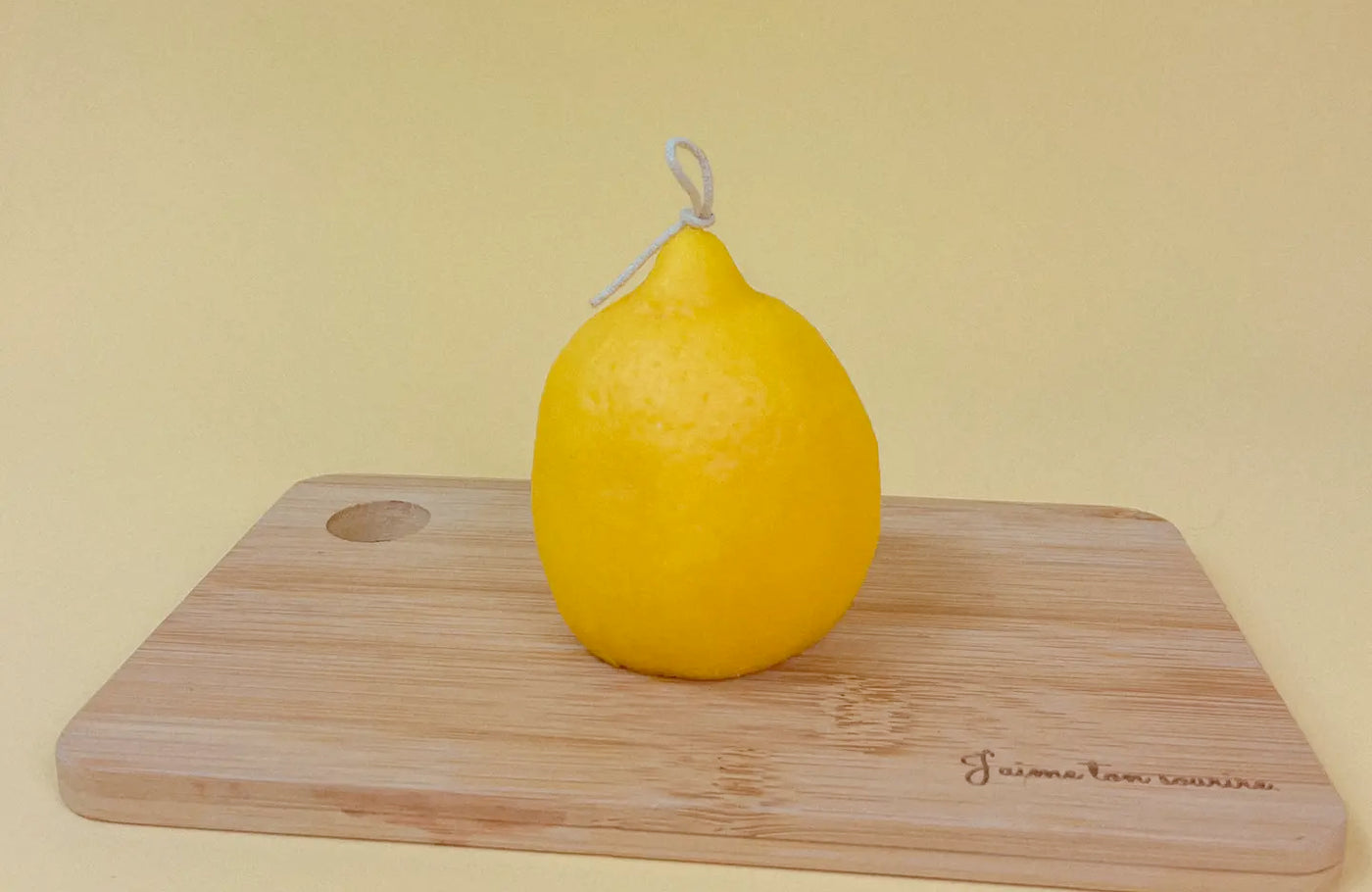 Standing Lemon Candle