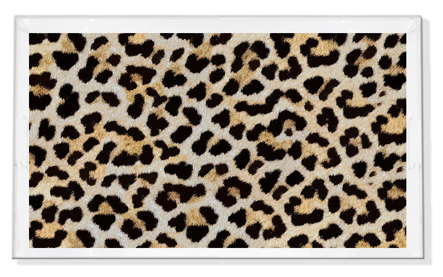 Leopard Skin Natural Vanity Tray