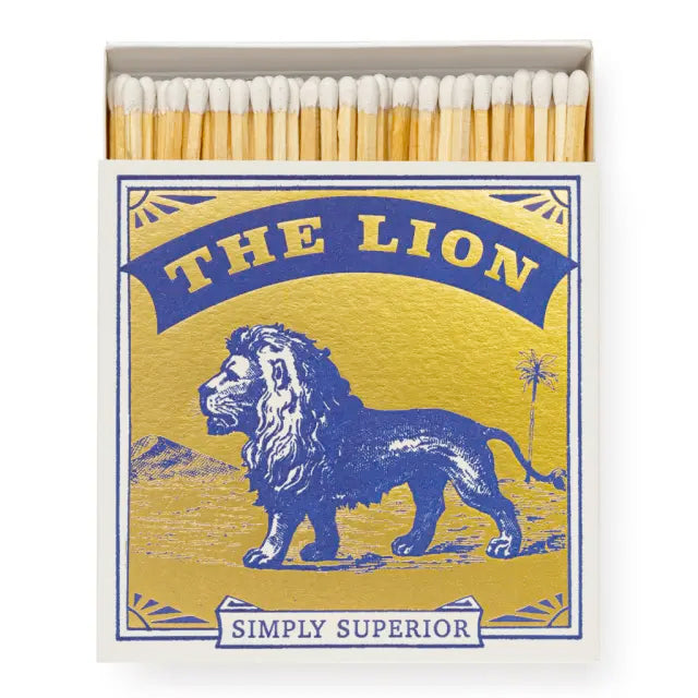 Gold Lion Square Safety Matches