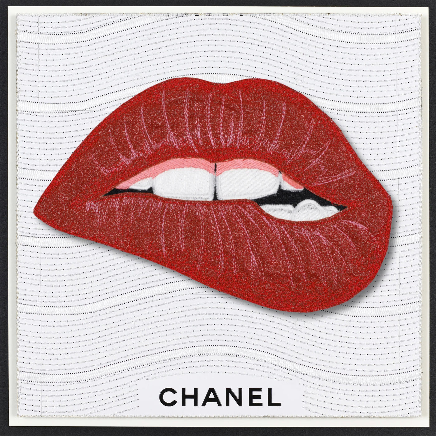 Chanel Red Lips 12x12"