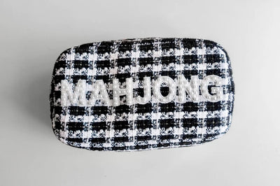 Pearly Tweed Mahjong Bag